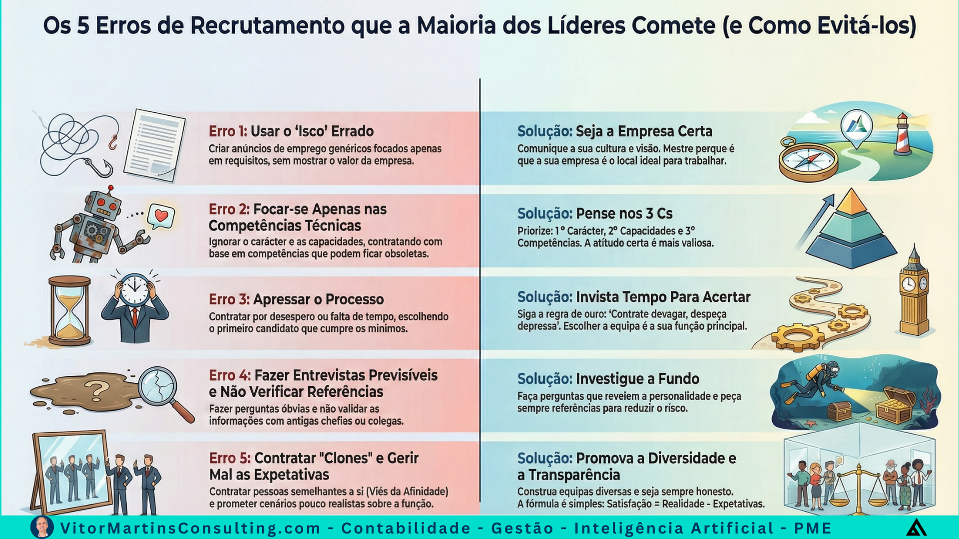 5 Erros de Recrutamento que a Maioria dos Líderes Comete e Como Evitá-los